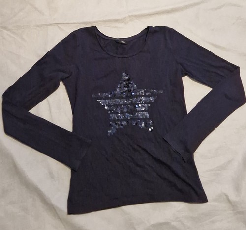 Langarmshirt 146 152 blau - langarmshirt,